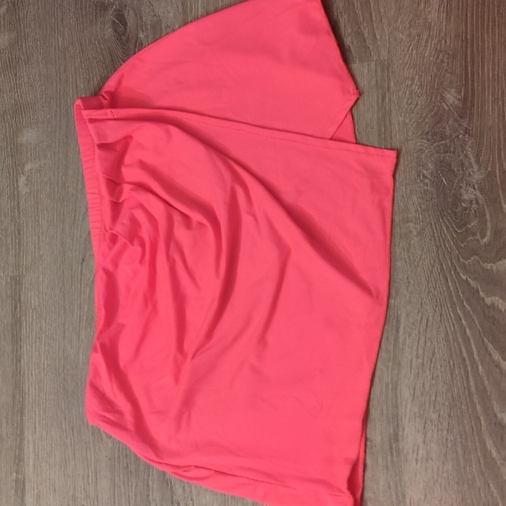 Becca hot pink swim skirt cover-up size medium